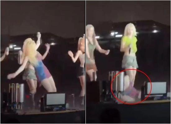 Nhóm nhạc Hàn Quốc biểu diễn bất chấp trời mưa bão, sấm sét-1