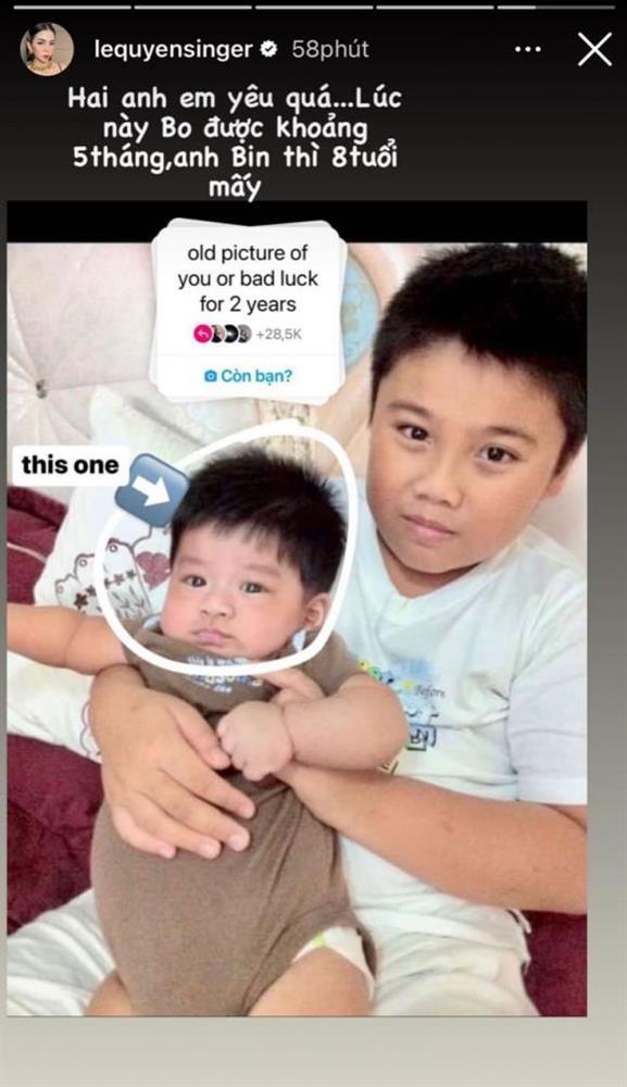 Lệ Quyên hé lộ ảnh lúc nhỏ 2 con trai, hiện tại có khác nhiều?-1