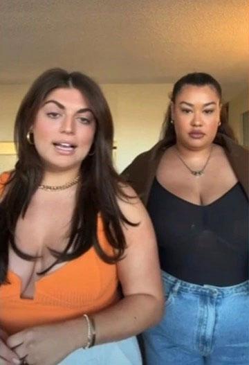 Hai người mẫu bị cấm vào quán bar vì thân hình ngoại cỡ-2