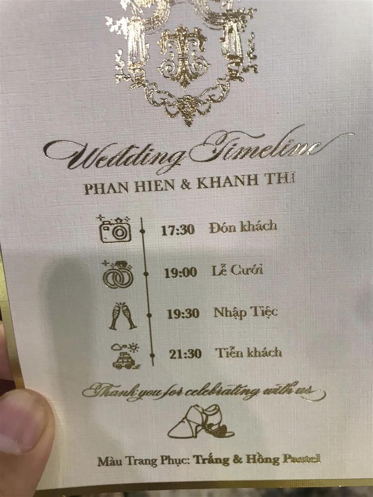 Thiệp mời của Khánh Thi - Phan Hiển đính kèm ảnh cưới tại Pháp-3