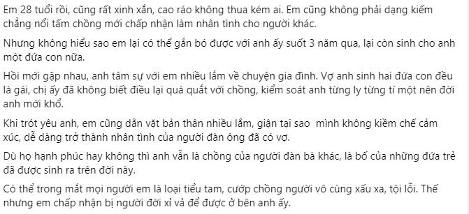 Sống kiếp nhân tình, tiểu tam đi đẻ một mình vẫn vui-1