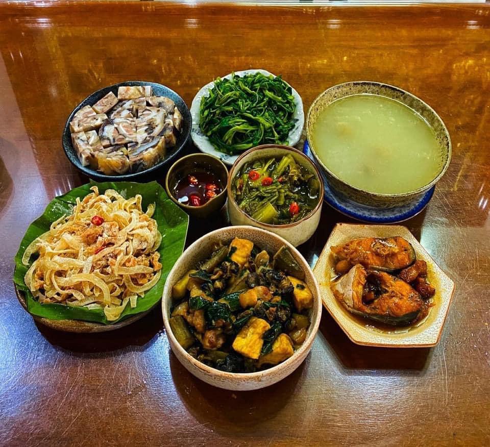 Loạt mâm cơm 6 người ăn no cái bụng, đã con mắt-10