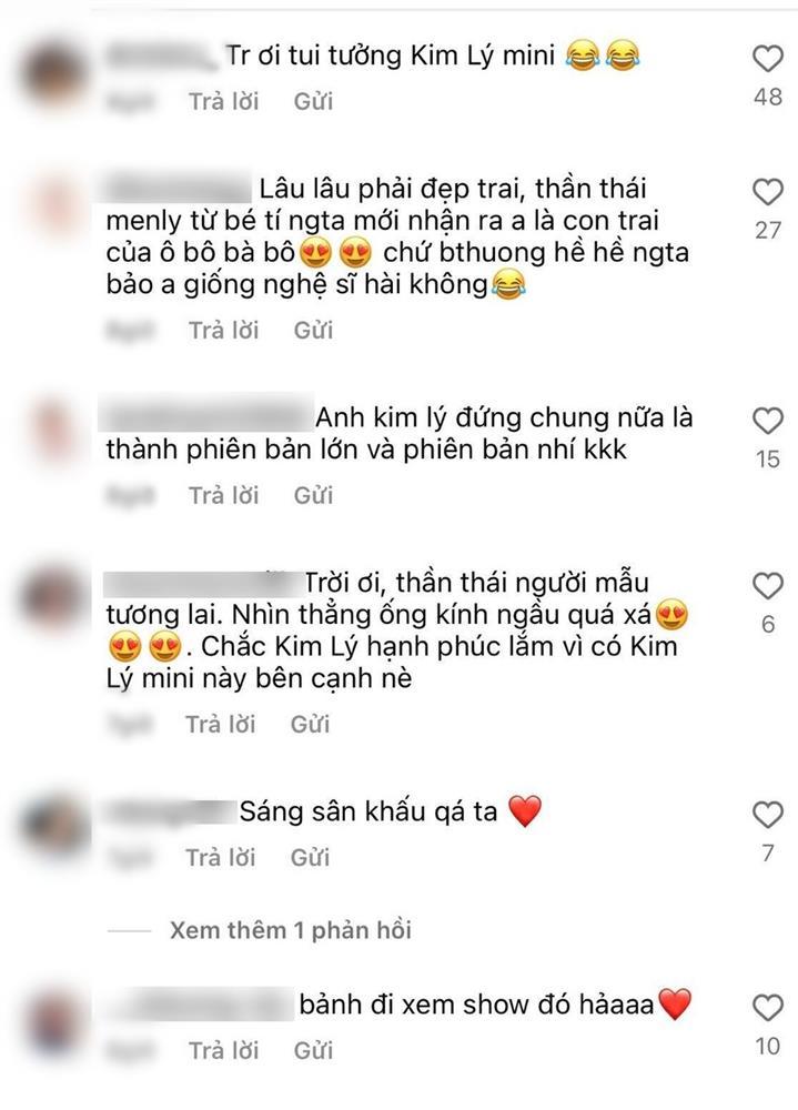 Con út Hà Hồ tạo dáng nghiêm túc trên thảm đỏ như Kim Lý mini-4