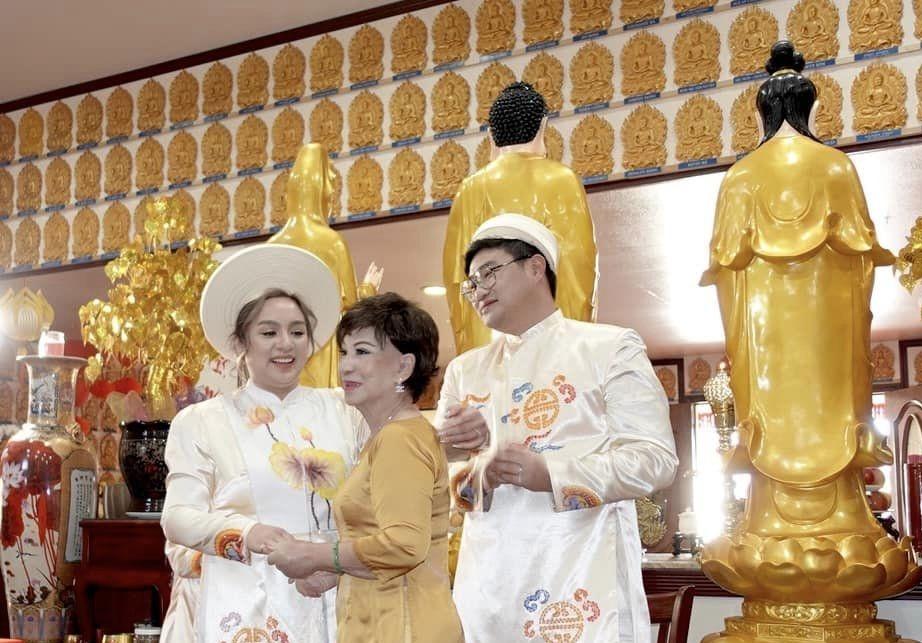 Chi tiết xúc động trong hôn lễ ở Tịnh Xá của con gái Phi Nhung-5
