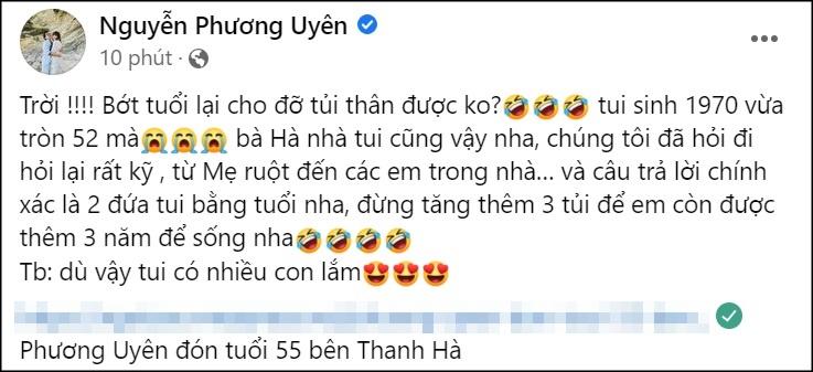 Phương Uyên đính chính tuổi thật, hơn hay kém Thanh Hà?-2