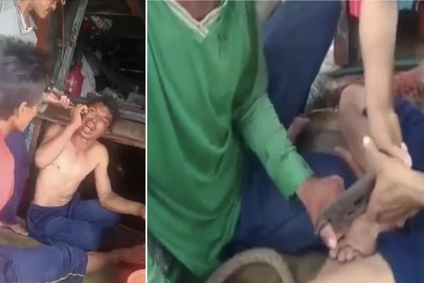 Nhóm nam sinh cầm ghế sắt, mũ bảo hiểm phang nhau vỡ đầu-2