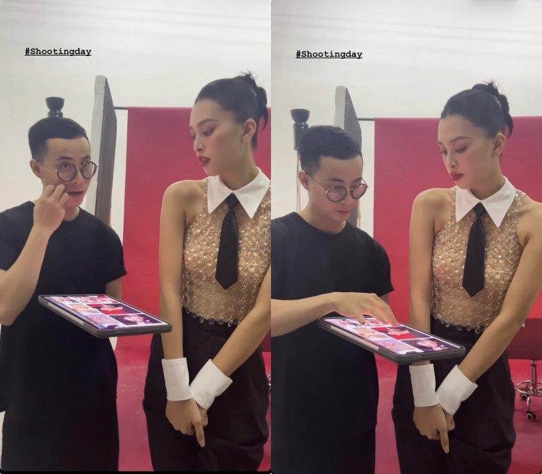 Thùy Tiên mặc áo có như không gây lú giống Minh Hằng-6