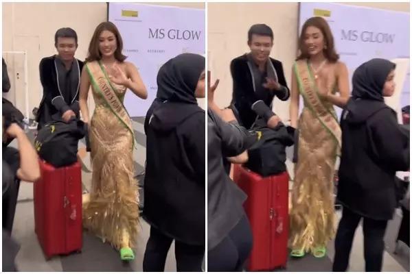 Thiên Ân tự show bụng mỡ trước ống kính-1