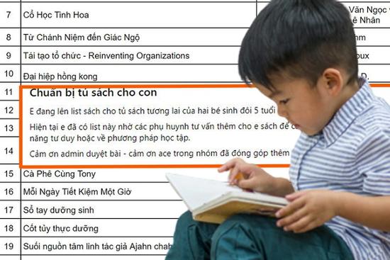 Con mới 5 tuổi, ông bố Hà Nội gây choáng vì mua toàn sách nhân sinh