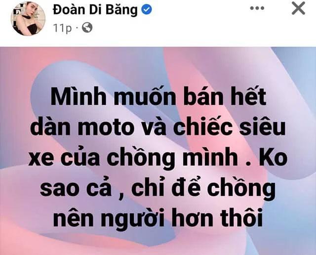Chồng ý kiến việc từ thiện, Đoàn Di Băng bán hết dàn siêu xe anh xã-2