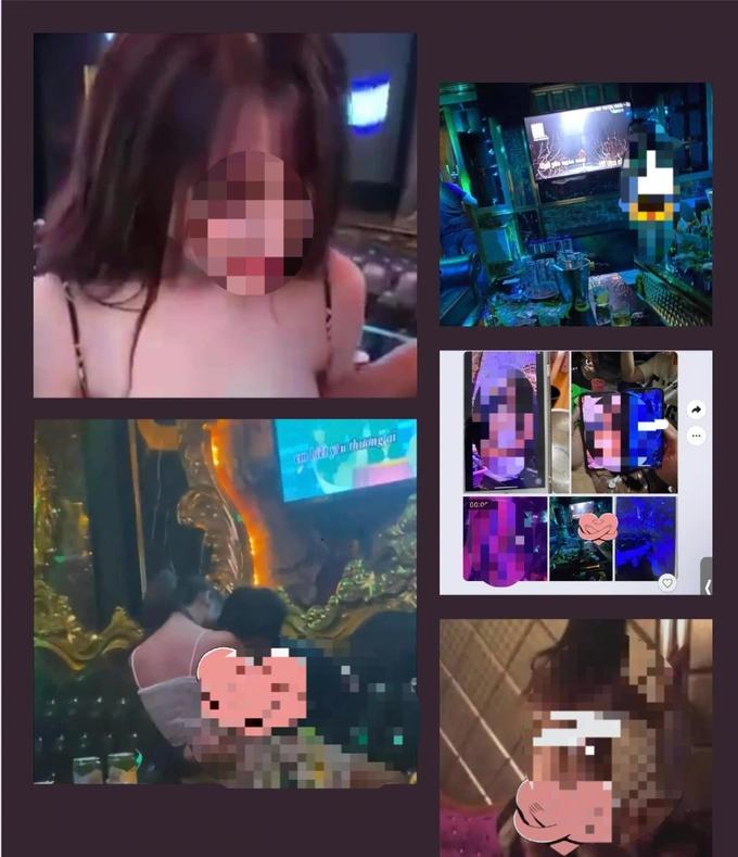 Lộ ảnh nữ nhân viên khỏa thân với khách ở quán karaoke?-1