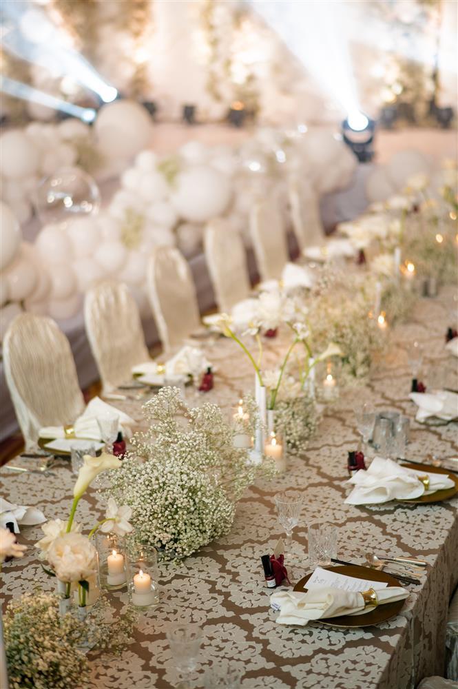 Cô dâu Lê Âu Ngân Anh xuất hiện, không gian cưới cực sang-21