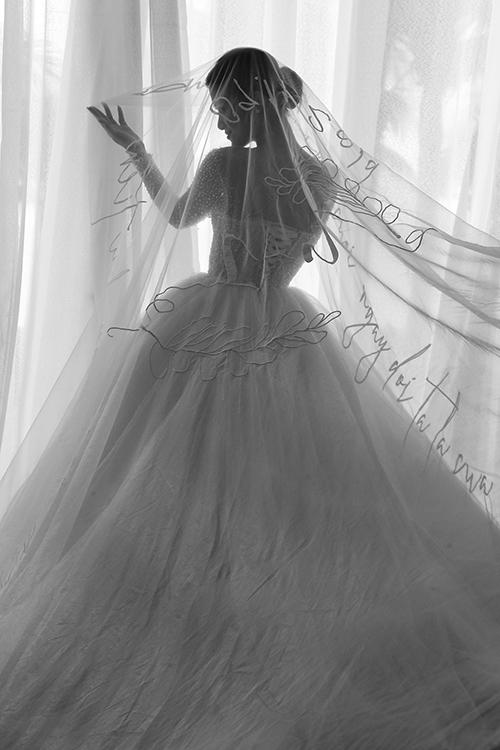 Cận cảnh nhẫn cưới và voan cưới đặc biệt của Lê Âu Ngân Anh-9