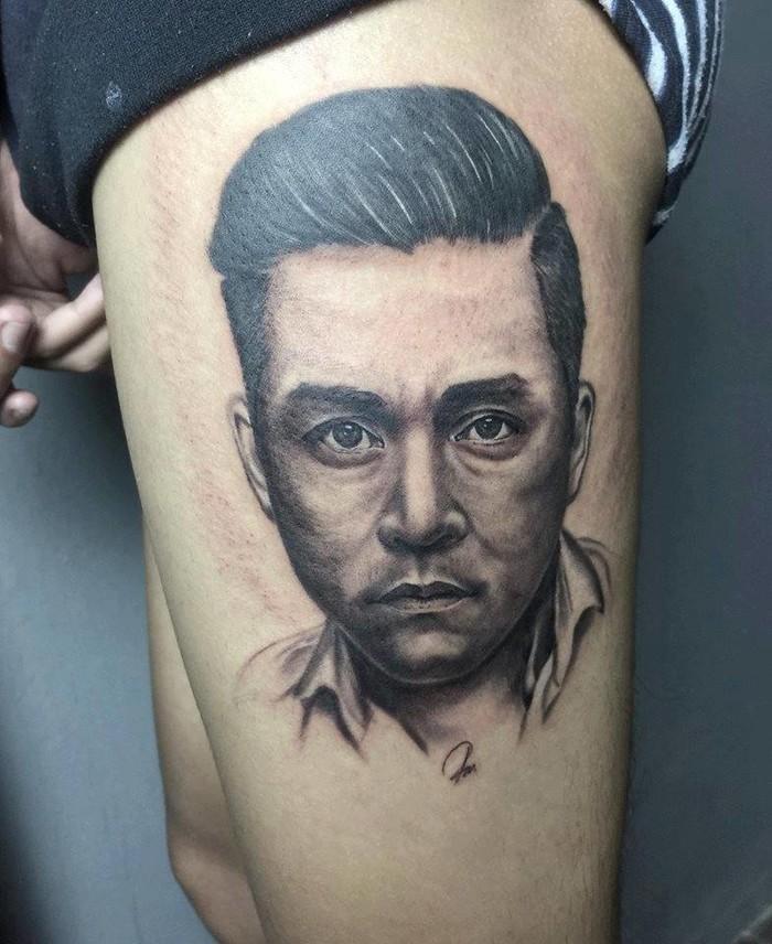 Fan cắn răng xăm hình Thùy Tiên, Hồ Ngọc Hà lên cơ thể-13