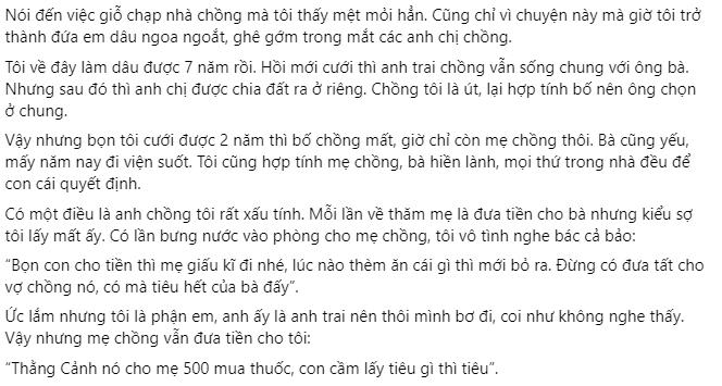 Chị chồng bảo ăn chặn tiền giỗ, em dâu trút hết đồ ăn cho cầm về-1