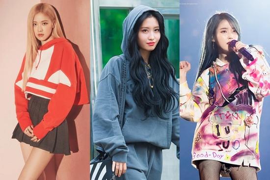 Học dàn sao Kbiz mix đồ với hoodie siêu chất