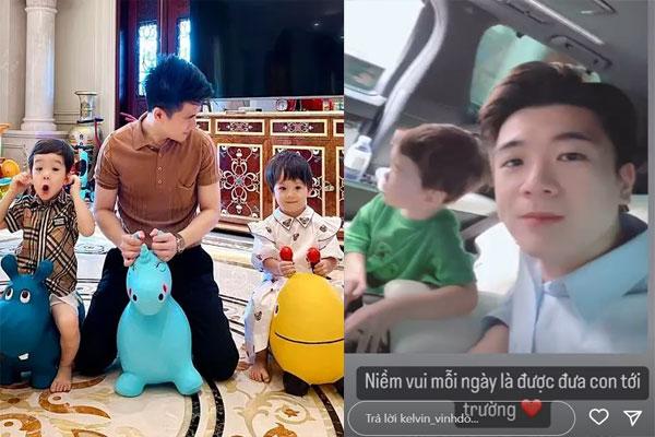 Cặp cháu nội song sinh của bầu Hiển càng lớn càng yêu-7