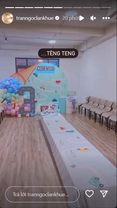 Lan Khuê làm tiệc sinh nhật linh đình cho quý tử 3 tuổi