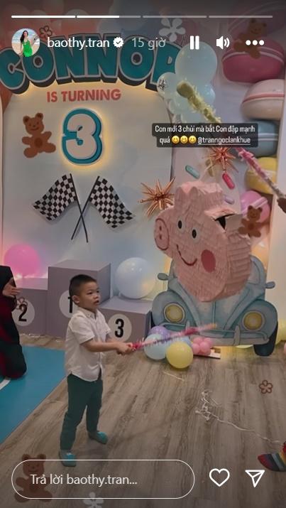Lan Khuê làm tiệc sinh nhật linh đình cho quý tử 3 tuổi