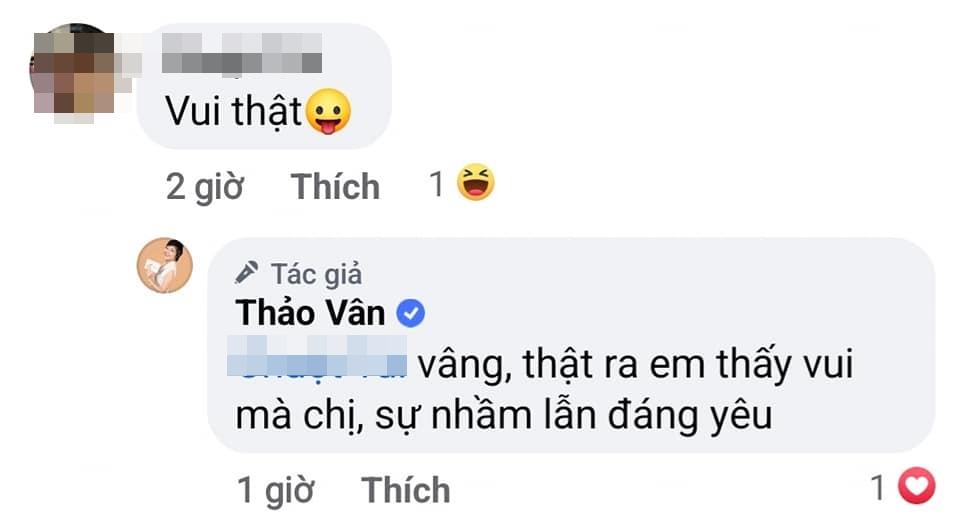 Phản ứng MC Thảo Vân khi bị nhầm thành vợ Tự Long-2