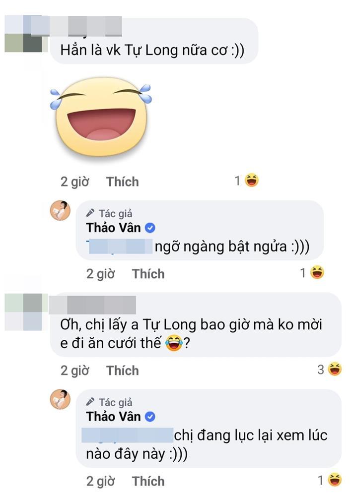 Phản ứng MC Thảo Vân khi bị nhầm thành vợ Tự Long-4