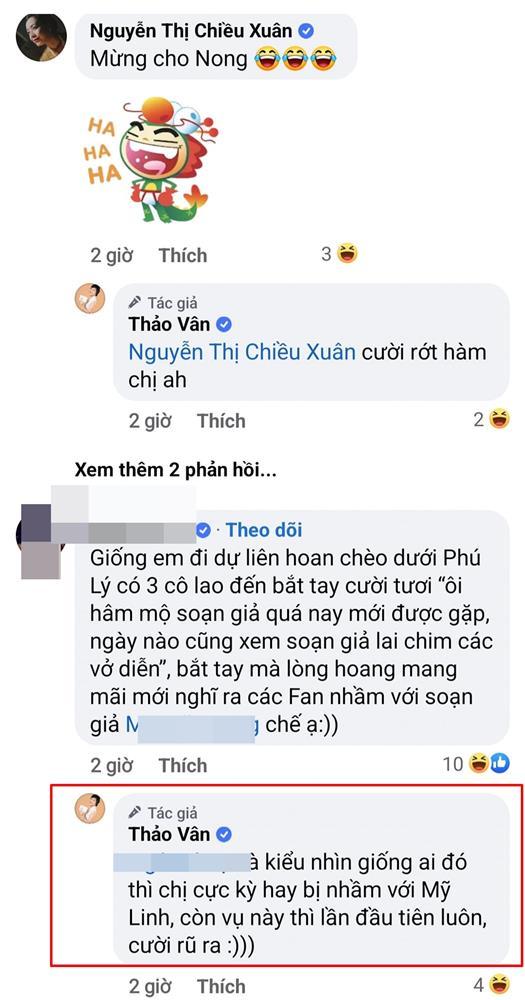 Phản ứng MC Thảo Vân khi bị nhầm thành vợ Tự Long-6