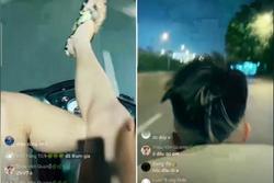 Clip: 'Quái xế' lái xe bằng chân, livestream thách thức CSGT