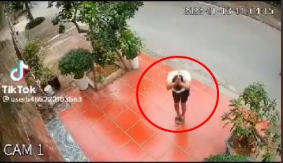 Đi hái trộm trái cây, thanh niên có hành động lạ trước nhà gia chủ-1