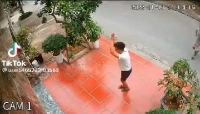 Đi hái trộm trái cây, thanh niên có hành động lạ trước nhà gia chủ-2