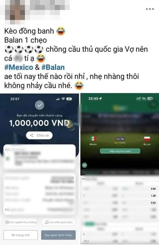 Danh tính vợ cầu thủ nổi tiếng tuyển Việt Nam công khai chơi cá độ-1