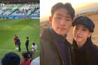 Soyeon (T-ara) cổ vũ chồng nhiệt tình trên khán đàn World Cup
