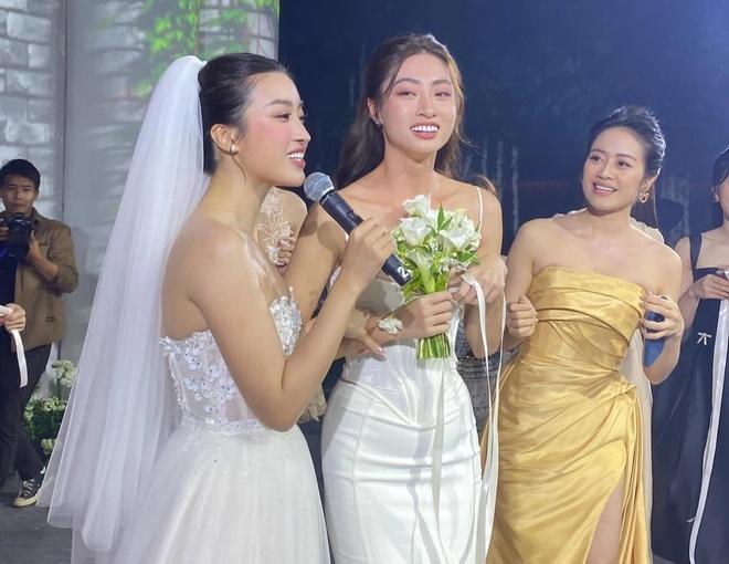 Lương Thùy Linh hóa cô dâu sau khi bắt hoa cưới Đỗ Mỹ Linh-5