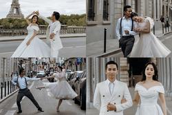 Ảnh cưới Khánh Thi ở Pháp, độc đáo màn khiêu vũ giữa phố