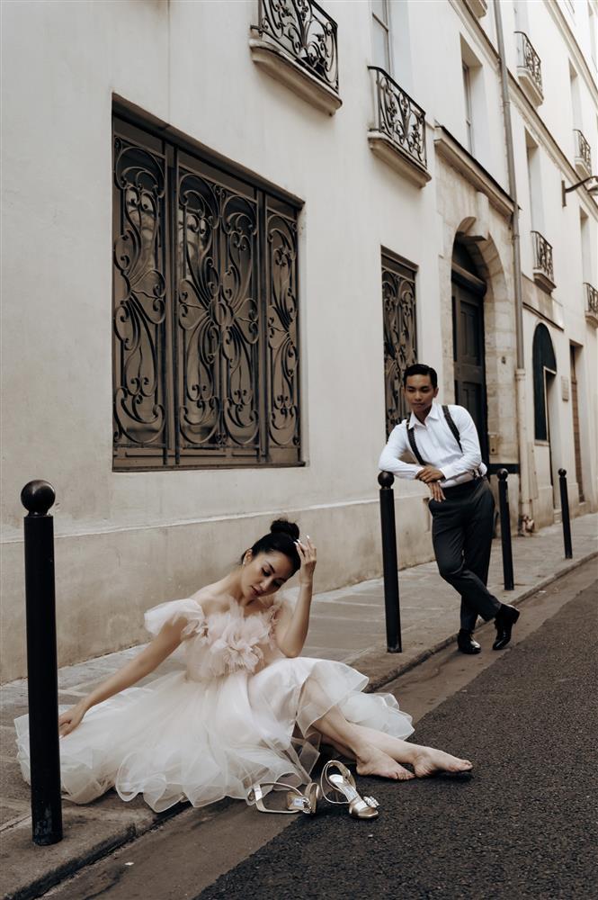 Ảnh cưới Khánh Thi ở Pháp, độc đáo màn khiêu vũ giữa phố-8