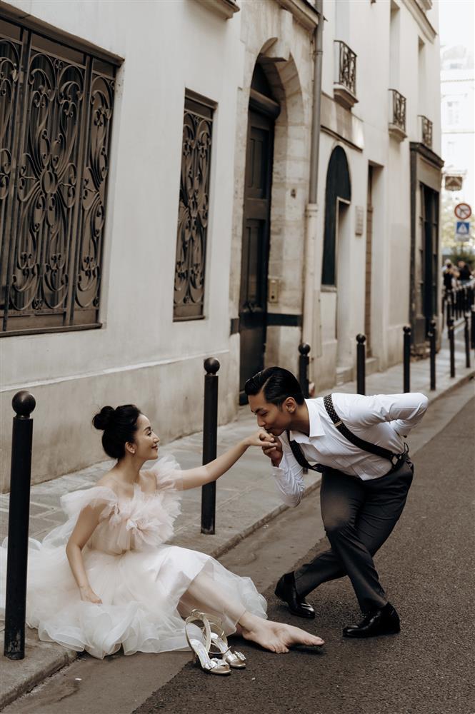 Ảnh cưới Khánh Thi ở Pháp, độc đáo màn khiêu vũ giữa phố-9