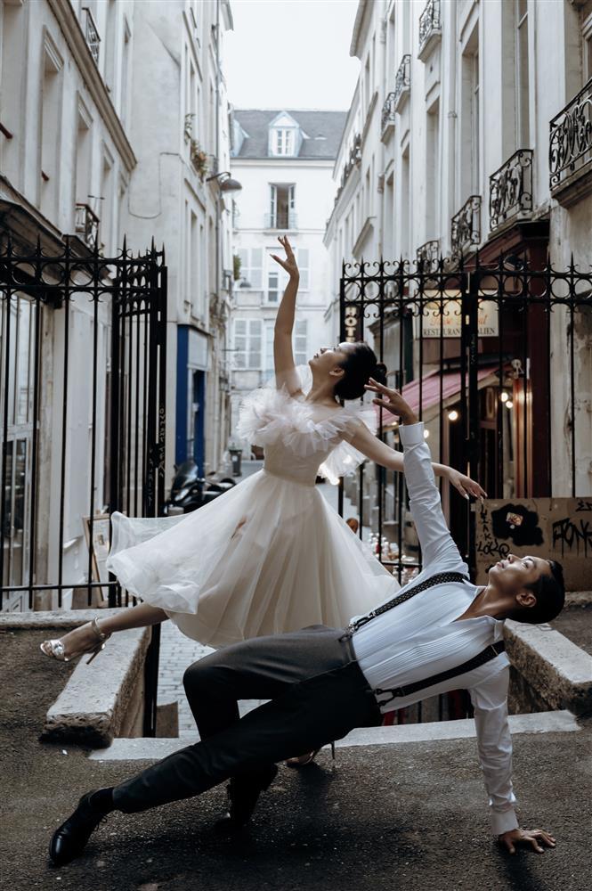 Ảnh cưới Khánh Thi ở Pháp, độc đáo màn khiêu vũ giữa phố-11