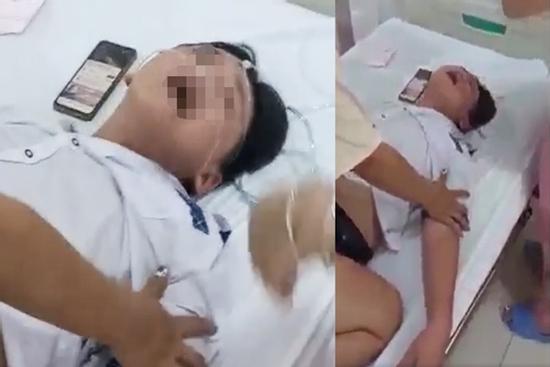 Clip: Học sinh lớp 6 lên cơn co giật sau ăn kẹo người lạ cho