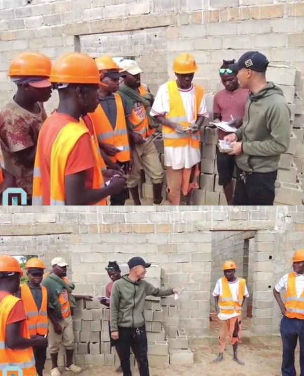 Quang Linh Vlog cầm cả xấp tiền đi thưởng nóng cho công nhân-4