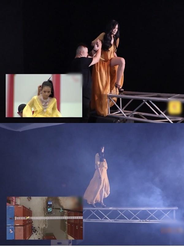 Ngọc Châu biến áo của mẹ thành đầm dạ hội-2