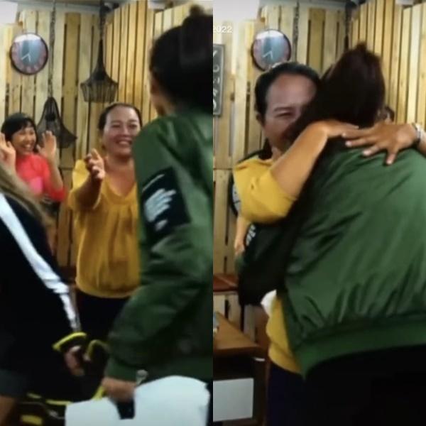 Ngọc Châu biến áo của mẹ thành đầm dạ hội-6