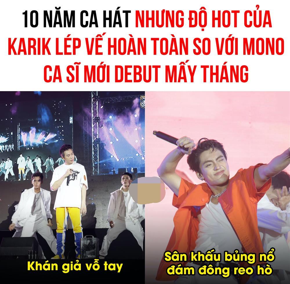 Karik bị so sánh với MONO về hiệu ứng khán giả khi xuất hiện-1