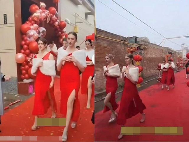 Nhà gái mời 8 người mẫu làm phù dâu, dân mạng lo cho nghị lực của chú rể-1