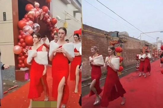 Nhà gái mời 8 người mẫu làm phù dâu, dân mạng lo cho nghị lực của chú rể