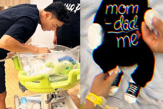 Bùi Tiến Dũng khoe ảnh quý tử mới sinh, hy vọng nối nghiệp bố