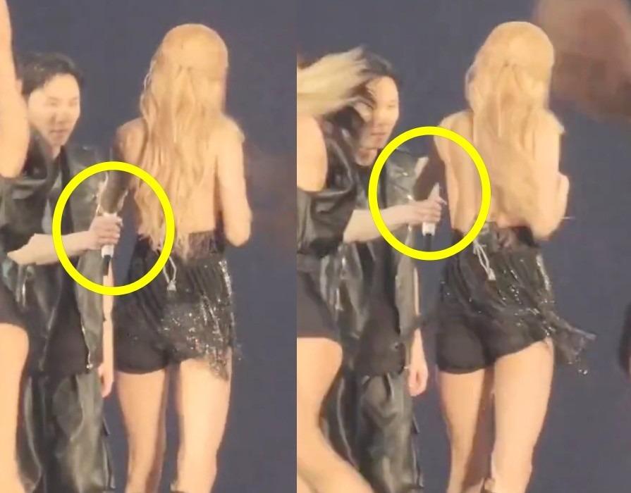 Rosé (BLACKPINK) mải nhảy mà quên hát, đưa cả micro cho vũ công-1