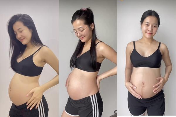 Karen Nguyễn bầu to như song thai, tăng 25kg vẫn không 1 vết rạn-2