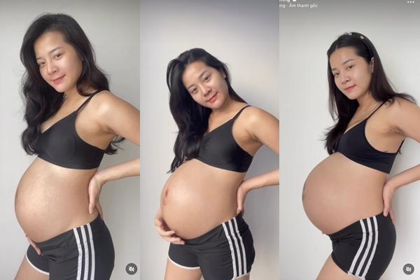 Karen Nguyễn bầu to như song thai, tăng 25kg vẫn không 1 vết rạn-3