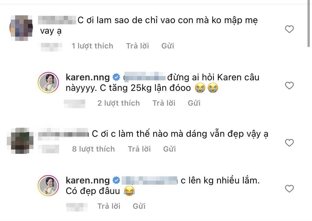 Karen Nguyễn bầu to như song thai, tăng 25kg vẫn không 1 vết rạn-5