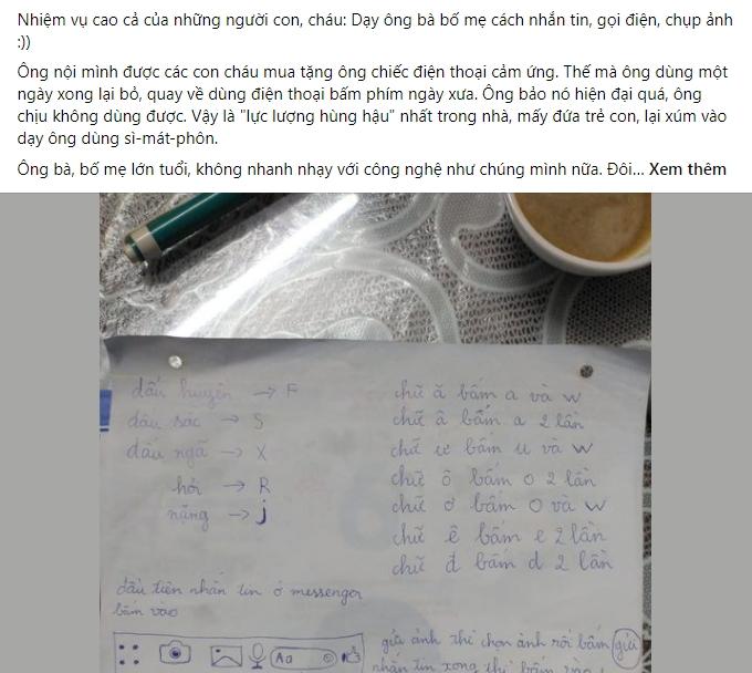 Thích thú với giáo trình dạy ông nội cách dùng smartphone-1