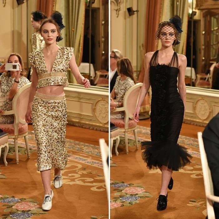 LilyRose Depp Arizona Muse and All the Model Moments from Chanels  Spring 2017 Couture Show  Vogue